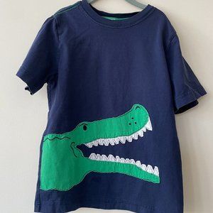 Hanna Andersson Alligator Applique T-Shirt Sz 130 / 8